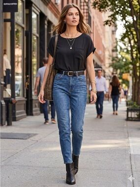 Buffalo David Bitton Black Blouse